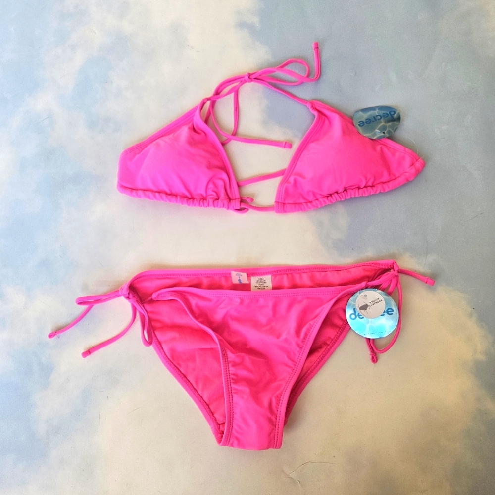 Neon Hot Pink String Bikini